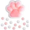 PEUTIER Giocattoli da Spremere Zampe di Gatto, Taba Squishy Kawaii Morbido Squishy Zampe Di Gatto Con 10 Palline Divertente Novità Animali Antistress Giocattolo Per Bambini Adolescenti Adulti (Rosa)