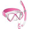 Mares Aquazone Combo Pirate Neon, Combo Composto da Maschera e Boccaglio Bambino - Unisex - Rosa Trasparente