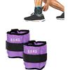 FFitness Pesi per Polsi e Caviglie (2 x 0.50 kg) Wrist/Ankle Weights con Cinturino Regolabile a Strappo