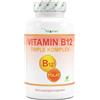 Vit4ever Vitamina B12-240 compresse per 8 mesi - 500µg di vitamina B12 + acido folico 200µg al giorno - Metilcobalamina, adenosilcobalamina e idrossocobalamina B12 + acido folico bioattivo Quatrefolic®