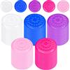 Ruisenda 150 pezzi supporto per colla per ciglia finte, supporto per colla a forma di fiore, per nail art o tatuaggi, 5 colori
