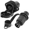 AGRISHOP 12V 3 Poli Spina Presa di Corrente per Rimorchio Connettore Maschio Femmina Adattatore per RV Caravan Trattore Camion Van Bordo