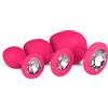 Easytoys Anal Collection - Butt plug in silicone con diamante - Rosa