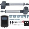 CO-Z Motore Cancello Battente 2 Ante Kit Automazione Cancello Battente con 2 Telecomandi per Porte Fino a 600kg 6m Cancello Automatico Battente con Sensori a Infrarossi Batteria Solare Compatibile