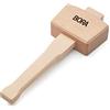 Bora 540049 - Martello in legno di faggio ben bilanciato, ideale per colpi solidi e senza danni