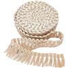 GORGECRAFT 5m*32mm Frangia di Tela Nappa Nastro Catenella di Iuta Pizzo Frange Bordi Passamaneria per Cucire Paralume Tenda Natale Decorazione della Casa Accessorio di Indumento Artigianato Fai da Te
