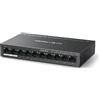 Mercusys Switch Desktop 10 porte (8+2) 10/100 con 8 PoE+ Mercusys MS110P Metallo