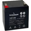 TECNOWARE Batteria Ermetica al Piombo Per UPS TECNOWARE EACPE12V05ATWB 12V 5AH FASTON 6,3 MM