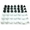 BESCON DICE Bescon Blank Polyhedral RPG Dice Set 42pcs Artist Set, Solid Black and White Colors in Complete Set of 7, 3 Sets for Each Color, DIY Dice