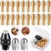 Samulee 23 Pezzi Mandrino, 1/32 a 1/8 Mandrino per 4486, dadi 4485, 4,8 mm e 4,3 mm Ottone Accessori Trapano, 0,5 mm a 3,2 mm Set 10 diverse dimensioni