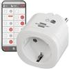 Brennenstuhl Presa Smart Brennenstuhl Connect WiFi WA 3000 XS01 | Presa Intelligente Wifi Compatibile con Alexa e Google Home | Controllo Remoto della Smart Plug tramite APP | 230V, 3000W | Colore Bianco