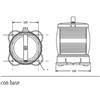 NAUTICA DDR SRL LUCE DI VIA DHR - SERIE 55 - 135° POPPA - BIANCO Luci di via DHR scafi fino 50m