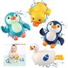 BelleStyle Giocattoli da Bagnetto, Giocattolo da Bagno Giochi Doccia per Vasca da Bagno Piscina, Acqua Giocattoli Nuoto Regalo per Bambini Bambino 1 2 3 4 Anni - 2 Pinguini, 1 Cigno, 1 Anatra