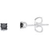 ALFIERI & ST. JOHN Mono orecchino punto luce con diamante nero ct. 0,10