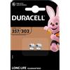 BOTTONE OSSIDO D'ARGENTO 357/303 - DURACELL - BLISTER DA 2PCS