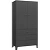 vidaXL Armadio Antracite Industriale 90x50x180 cm in Metallo