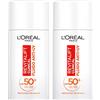 L'OREAL PARIS L'Oréal Paris Revitalift Clinical Fluido Anti-UV Viso SPF 50+ Protezione Solare con Tecnologia Netlock Formula con Vitamina C Azione Antiossidante ed Anti Age Texture Ultra Leggera - 2 Flaconi da 50ml