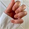 Agasar 24 unghie finte corte da donna, aderenti alle unghie premute su unghie rimovibili e incollate unghie finte accessori per nail art (nude)