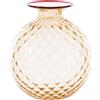 VENINI SPA VASO MONOFIORE BALLOTON, FORO PICCOLO PESCA, S - h 16 x d 14 cm, 0.45 kg
