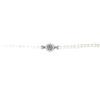 NADIR Bracciale Donna Perle Coltivate 6/6.5mm Centrale Cammeo Sardonico con Zaffiri Bianchi 17-20 cm