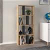 LBSIGN Libreria Moderna 60x25x140 Tuco Rovere Chiaro E Antracite
