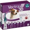 Vectra - 3D Cani 4-10 Kg Pulci e Zecche Confezione 3 Pipette