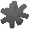 Berndes Proteggi Pentole, Salvapadelle e Separatori (2 Pezzi) in Silicone, Grigio, 28 x 15 x 2 cm