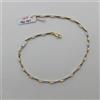 BRACCIALE DA UOMO A MAGLIA IN ORO GIALLO E BIANCO 18KT 750 3,45 GRAMMI (1271)