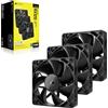 CORSAIR iCUE LINK RX120 Kit da 3 Ventole 120 mm magnetiche - Nere