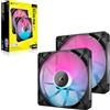 CORSAIR iCUE LINK RX140 RGB Kit da 2 Ventole 140 mm magnetiche - Nere