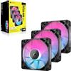 CORSAIR iCUE LINK RX120 RGB Kit da 3 Ventole 120 mm magnetiche - Nere
