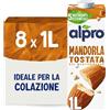 ALPRO CLASSICO, Bevanda Alla MANDORLA, Naturalmente Senza Lattosio, con Vitamine B2, B12 e D2, E - 8 confezioni x 1 Litro