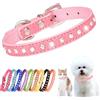 YOUALSO Collare per cucciolo di cane con strass colorati Bling Girl Puppy Cat Collari Rosa XXS