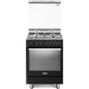 De'Longhi DE LONGHI PEMA64L CUCINA 60X60 4 FUOCHI FORNO ELETTRICO 9 FUNZIONI NERO A