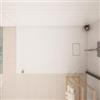 DEGHI Piatto doccia 120x80 cm ultraslim riducibile bianco effetto pietra - Rok