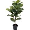 Greenbrokers Albero artificiale reale del Fiddleleaf x 33 foglie 93 cm