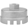Adunsiaoto Chiave Filtro Olio Tappo, Alluminio Olio Filtro Chiave, Chiave per Filtros Olio Tazza, Strumento di Rimozione del Tappo del Filtro Dell'olio Adatto a Motori(Bianco)