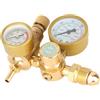 FLEXMAN Regolatore CO2 Argon, Regolatore Gas per Saldatore Agron con Doppio Manometro, Ingresso Filettatura Maschio G5/8 Pollice Uscita 1/4 Pollice Misuratore di Portata MIG TIG