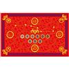 fengshuisale Feng Shui Tappeto Buona Fortuna Articoli per la Casa Zerbino Zerbino Esterno Porta Anteriore Bagno W3676 (Rosso)