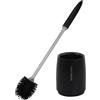 Ehuihuan Scopino Bagno WC, Scopino WC Silicone, Scopino Bagno con Supporto, Rapida Spazzola da Toilette per Bagno (Nero)