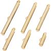 Beebeecraft 1 Scatola 36 Pezzi Chiusura A Scorrimento Tubi Placcati in Oro 18K 6 Dimensioni Tappi Cursori Terminali A Crimpare Tubo per Collana Bracciale Creazione di Gioielli
