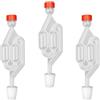 LRREU Gorgogliatore Fermentazione, 3 Pezzi Airlock di Fermentazione, Gorgogliatori on Coperchio in Plastica, Tubi di Fermentazione, Utilizzato per Preparare Birra, Vino, Crauti Fermentati 0XBIT