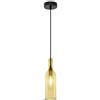 V-TAC Lampadario decorativo 1MT E14 Bottle Shape Ф72mm Vetro - Ambra
