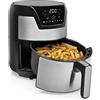 Princess Friggitrice ad Aria Digitale Airfryer XXL, 1500 W, 4.5 Litri, Acciaio Inossidabile, 8 Impostazioni di Cottura, Protezione Contro il Surriscaldamento, Nero