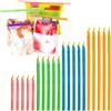 Rea&Gole 20 clip sigillanti per sacchetti di plastica, colorate, per sigillare alimenti freschi, per conservare snack (4 misure × 5 pezzi)