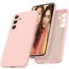 LeYi Cover per Samsung Galaxy A55 5G, Protezione Fotocamera, Custodia Sottile in TPU Morbido, Silicone Bumper Antiscivolo e Resistente Case per Samsung Galaxy A55 5G, Rosa