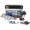 Amewi Black Turbo Barca militare con azionamento a getto 28km/h 420mm RTR grigio mimetico RC telecomandato