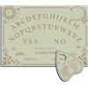 CREATCABIN Tavola degli Spiriti Legno Tavola A Pendolo Tavole Ouija Parlanti Legno Planchette Kit Divinazione Rabdomanzia Caccia Spirito Gioco Decorazione per Wicca 11.8 x 8.3 Pollice-Sole Luna