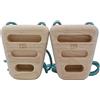 BG Climbing The Only Double Sided Wood Rock Climbing Rock Rings | Hangboard compatto e portatile per l'allenamento | Attrezzatura domestica per la forza delle dita e il fitness