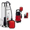 Einhell Pompa per acque scure GC-DP 1020 N (1000W, corpo estraneo Ø20mm & GC-DP 7835 Pompa acque scure (780 W, portata max 15700 L/h, prevalenza 8 m, immersione max 7 m, corpi estranei fino a 35 mm)